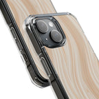 Ivory Waves | Clear MagSafe Case