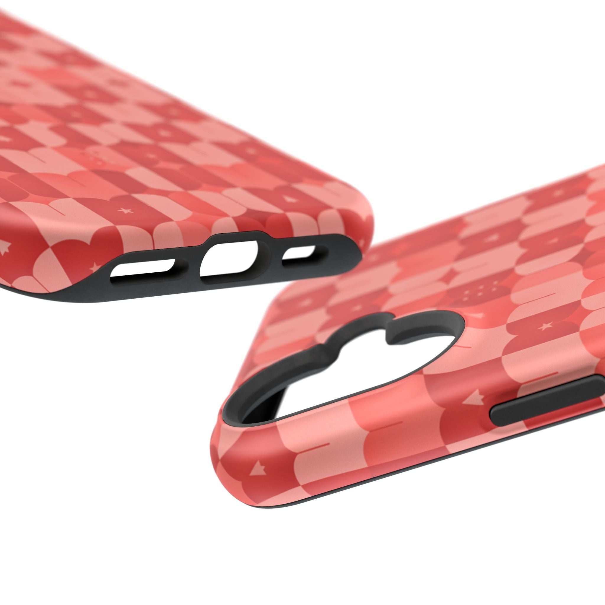 Coral Geo Tile | Tough MagSafe Case