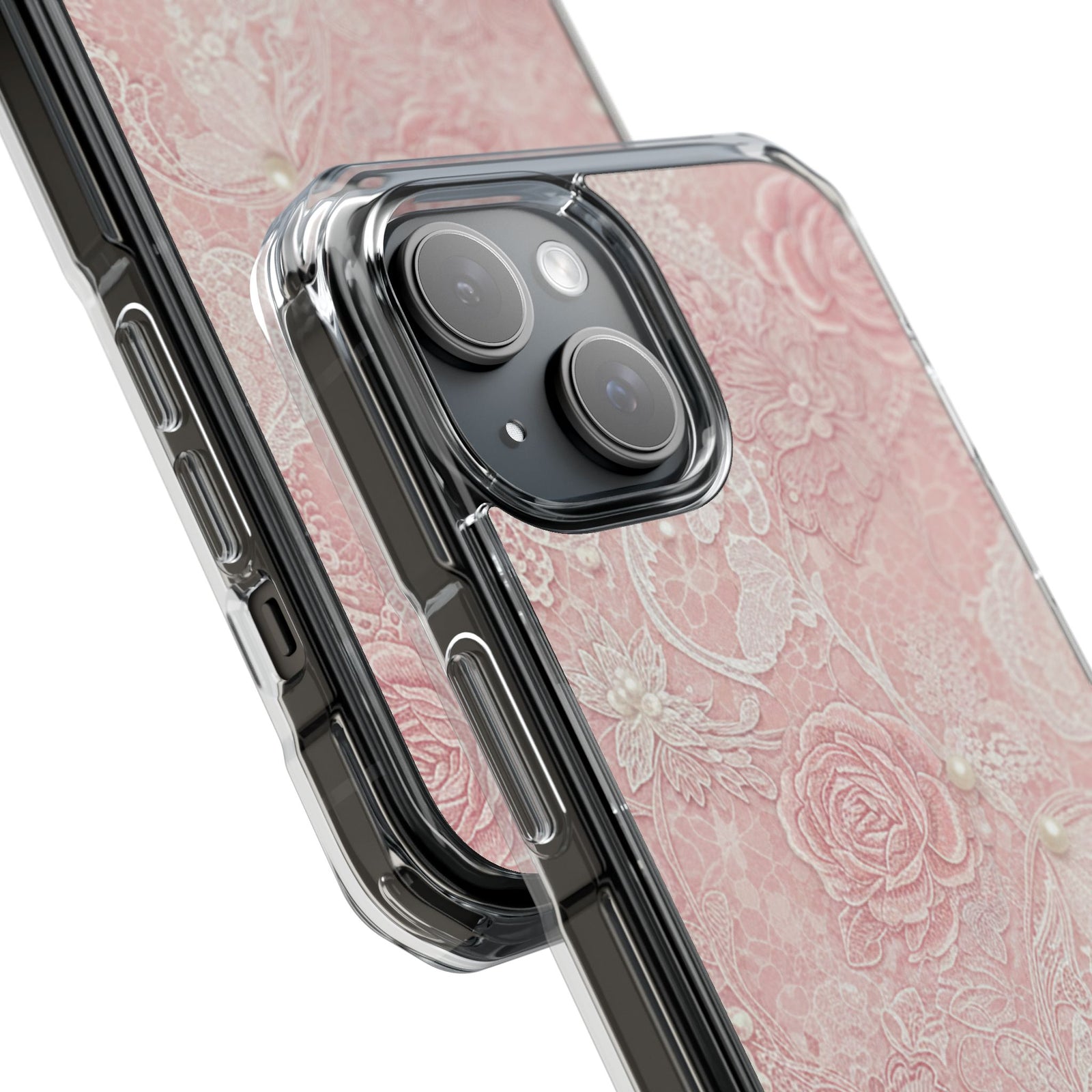 Lace Roses | Clear MagSafe Case