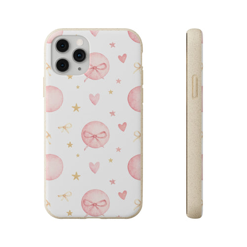 Bow Charm coquette biodegradable case design