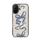 Indigo Ribbon | Clear MagSafe Case