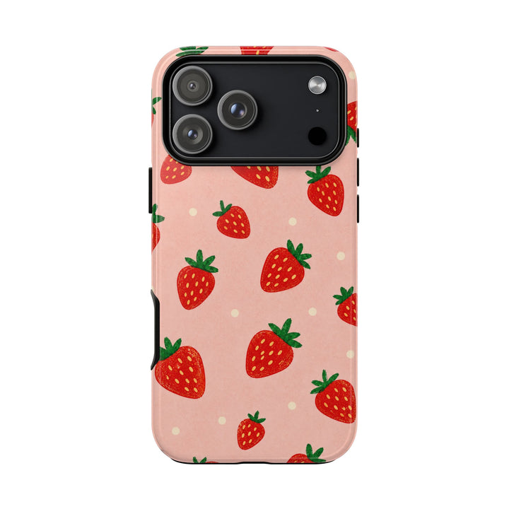 Blush Strawberries | Tough Case