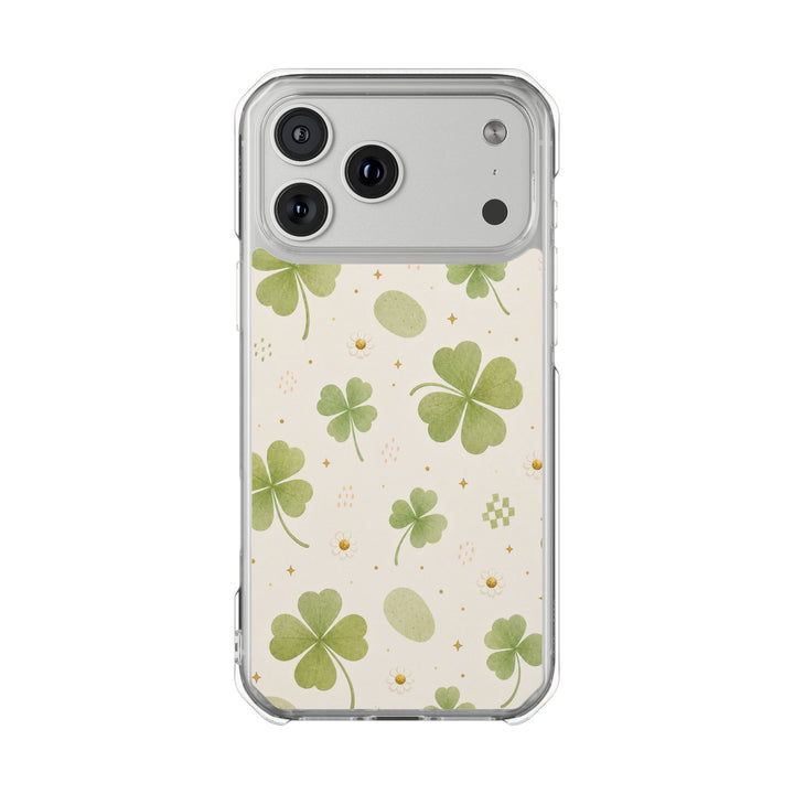 Matcha Clover | Clear MagSafe Case