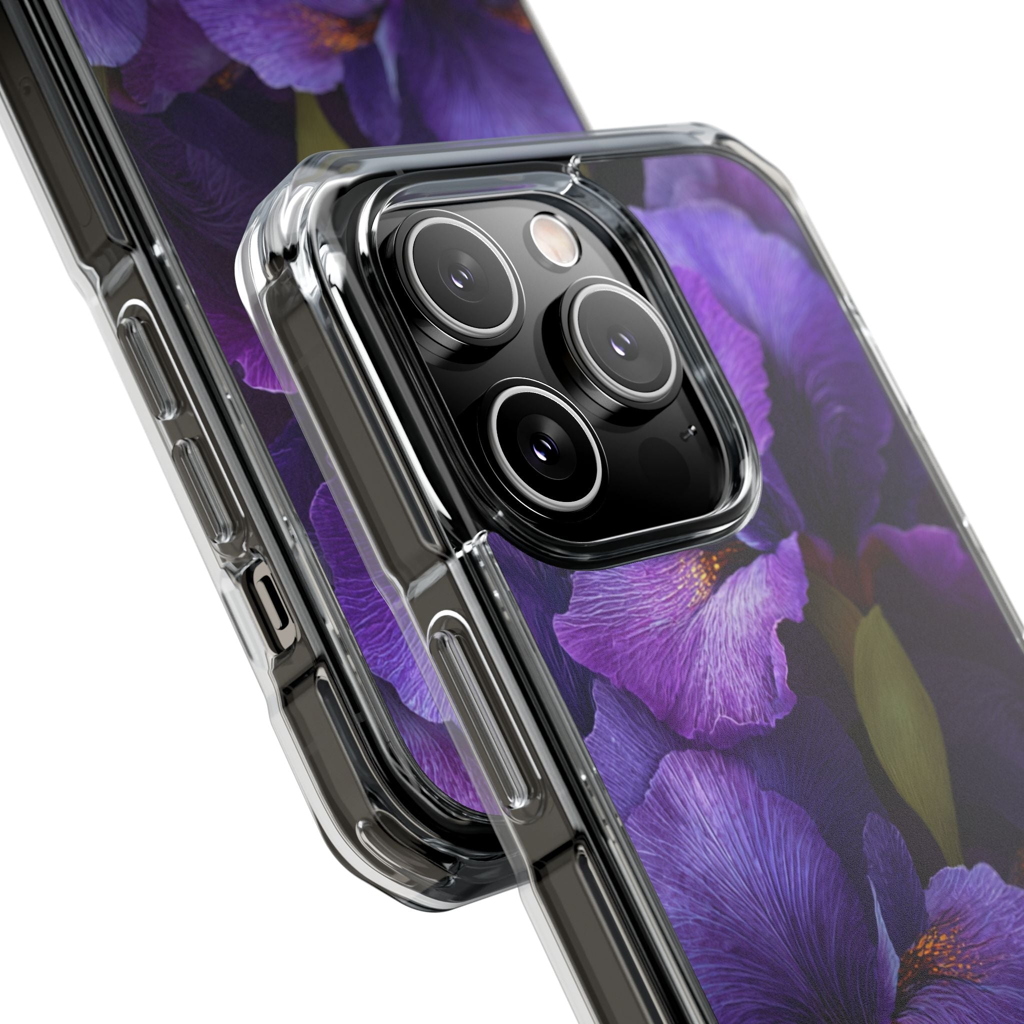 Purple Iris | Clear MagSafe Case