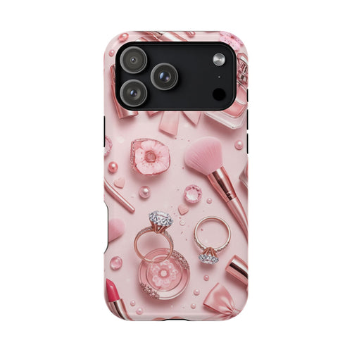 Blush Vanity coquette tough magsafe case design