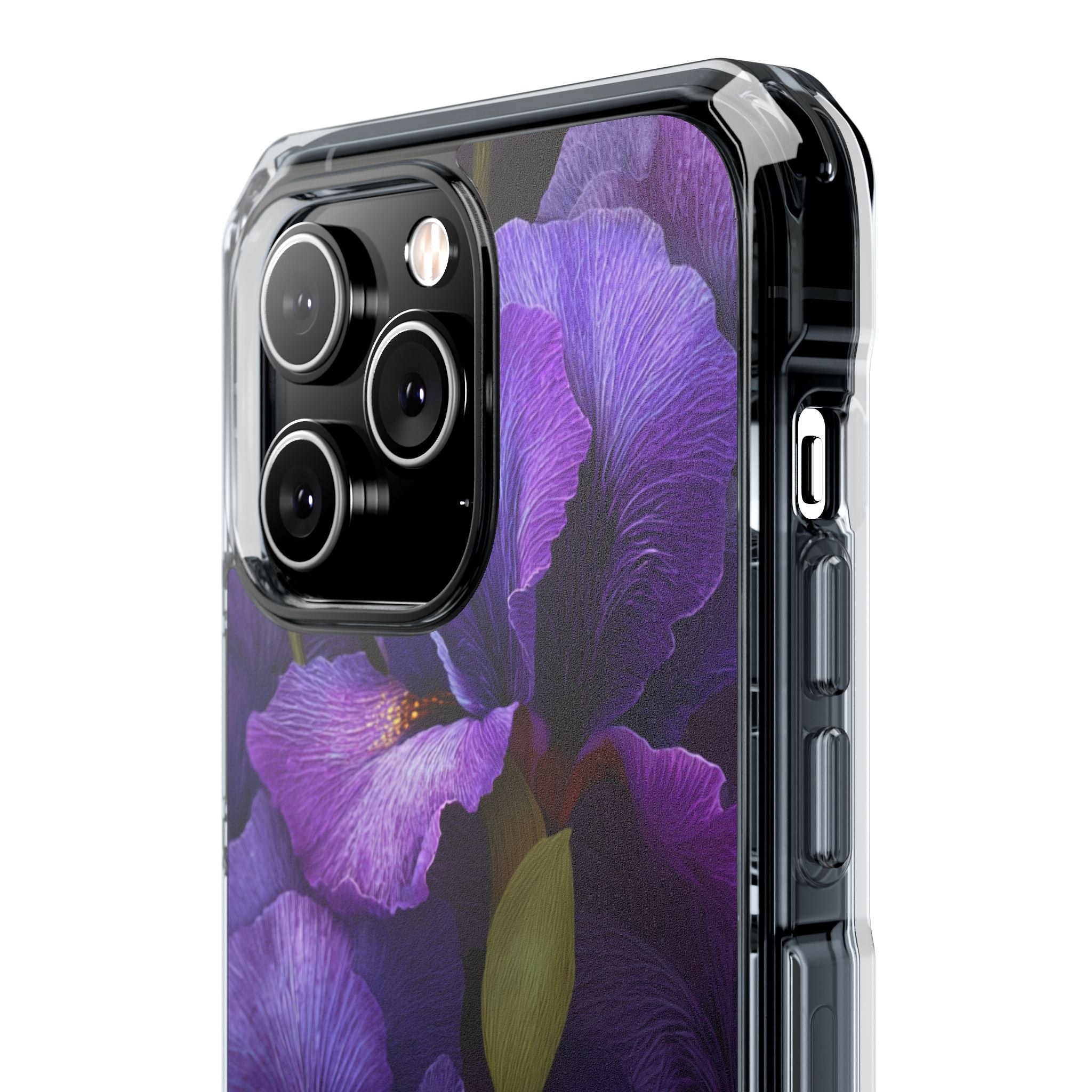 Purple Iris | Clear MagSafe Case