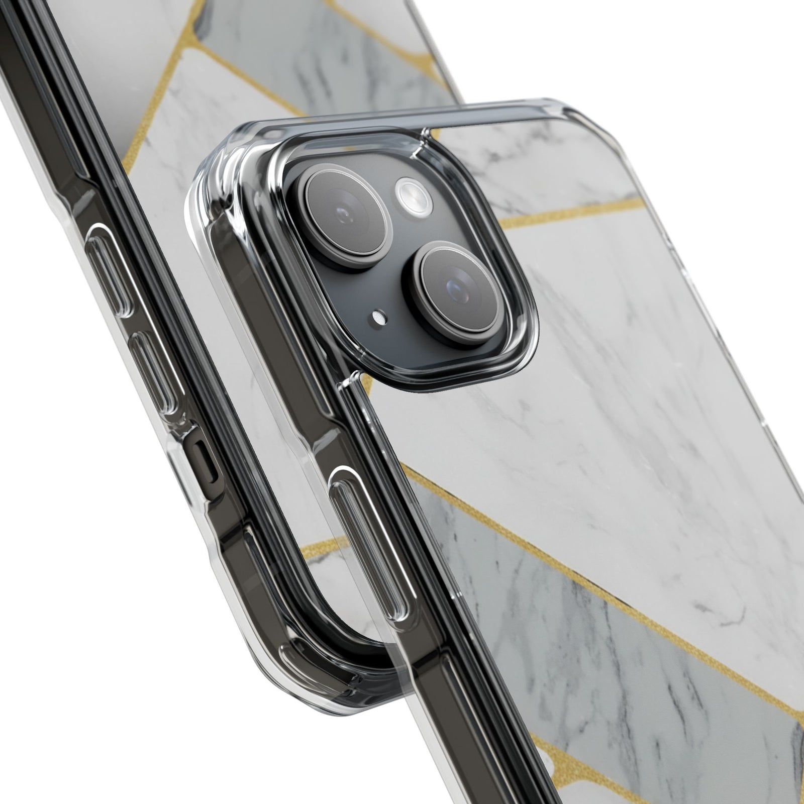 Coral Orbit | Clear MagSafe Case