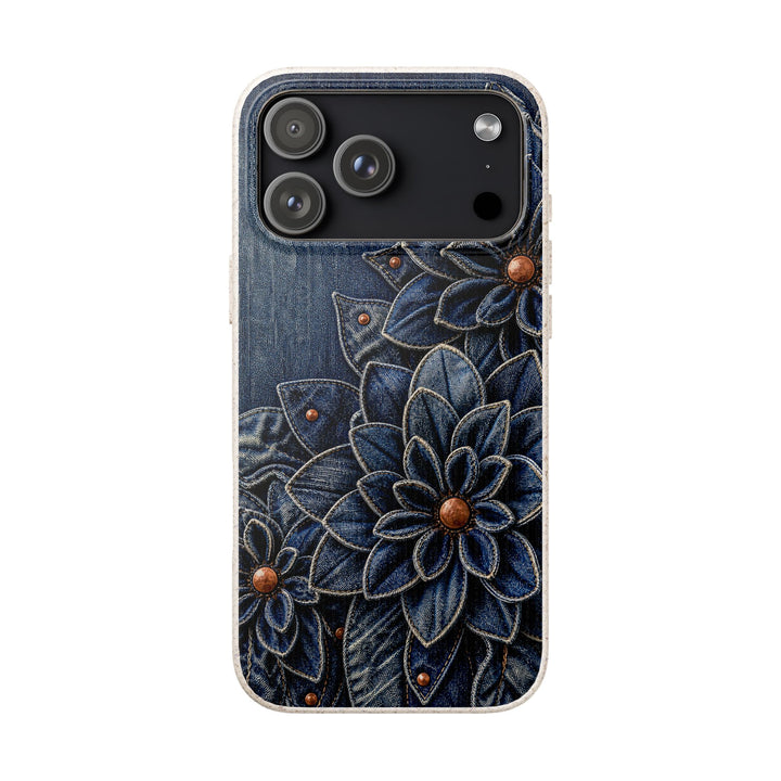 Denim Dahlia | Biodegradable Case