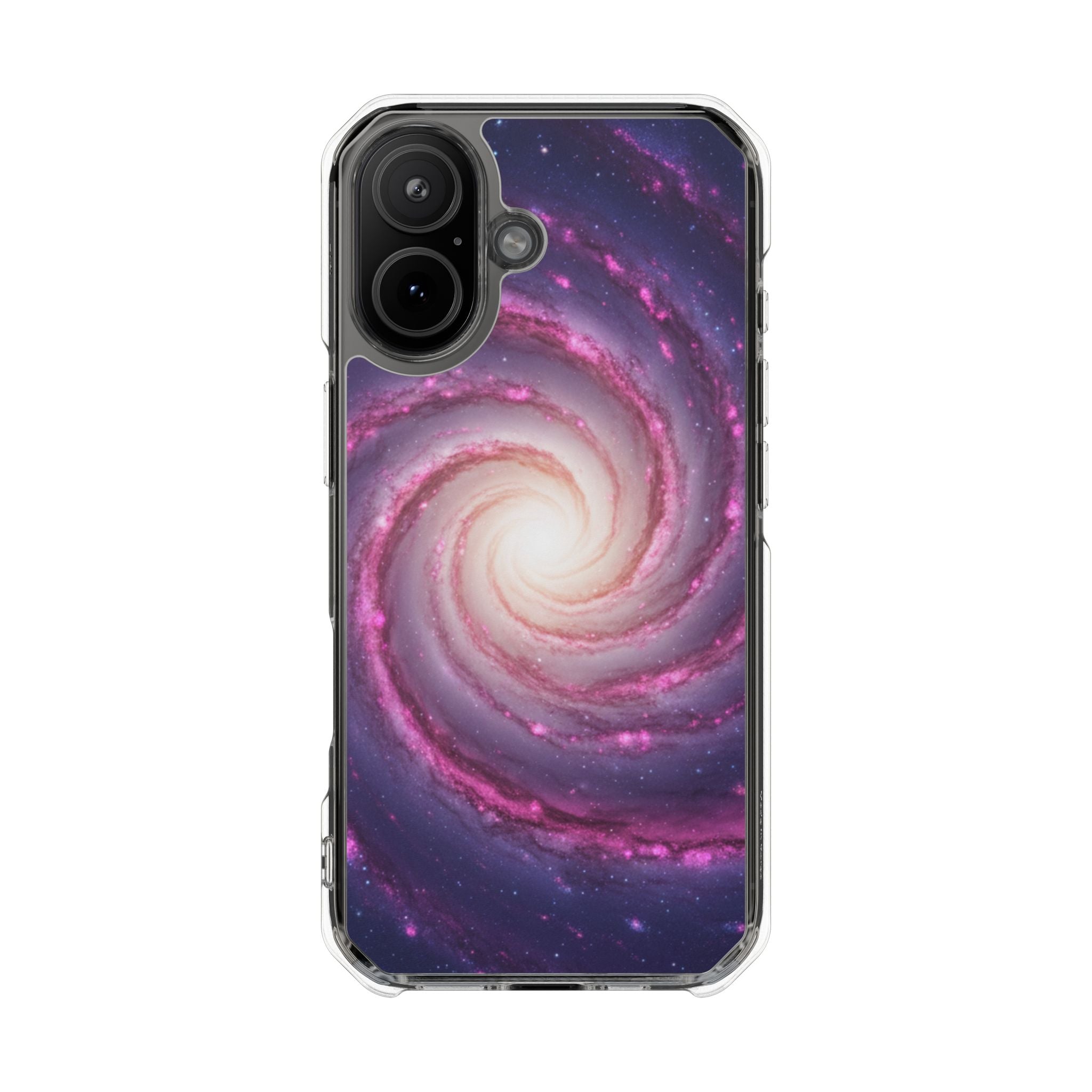 Cosmic Spiral celestial clear magsafe case design
