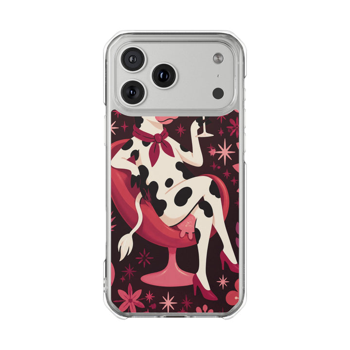 Berry Bovine | Clear MagSafe Case
