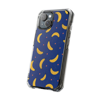 Cobalt Bananas | Clear MagSafe Case