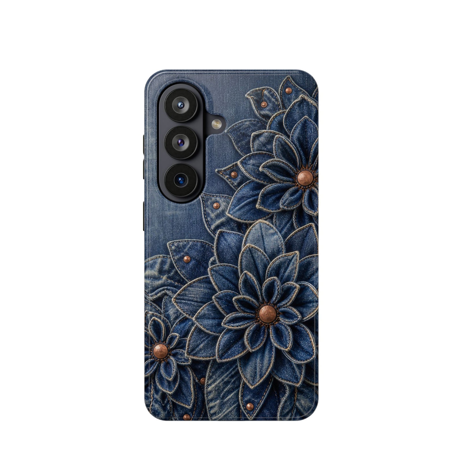Denim Dahlia | Tough MagSafe Case