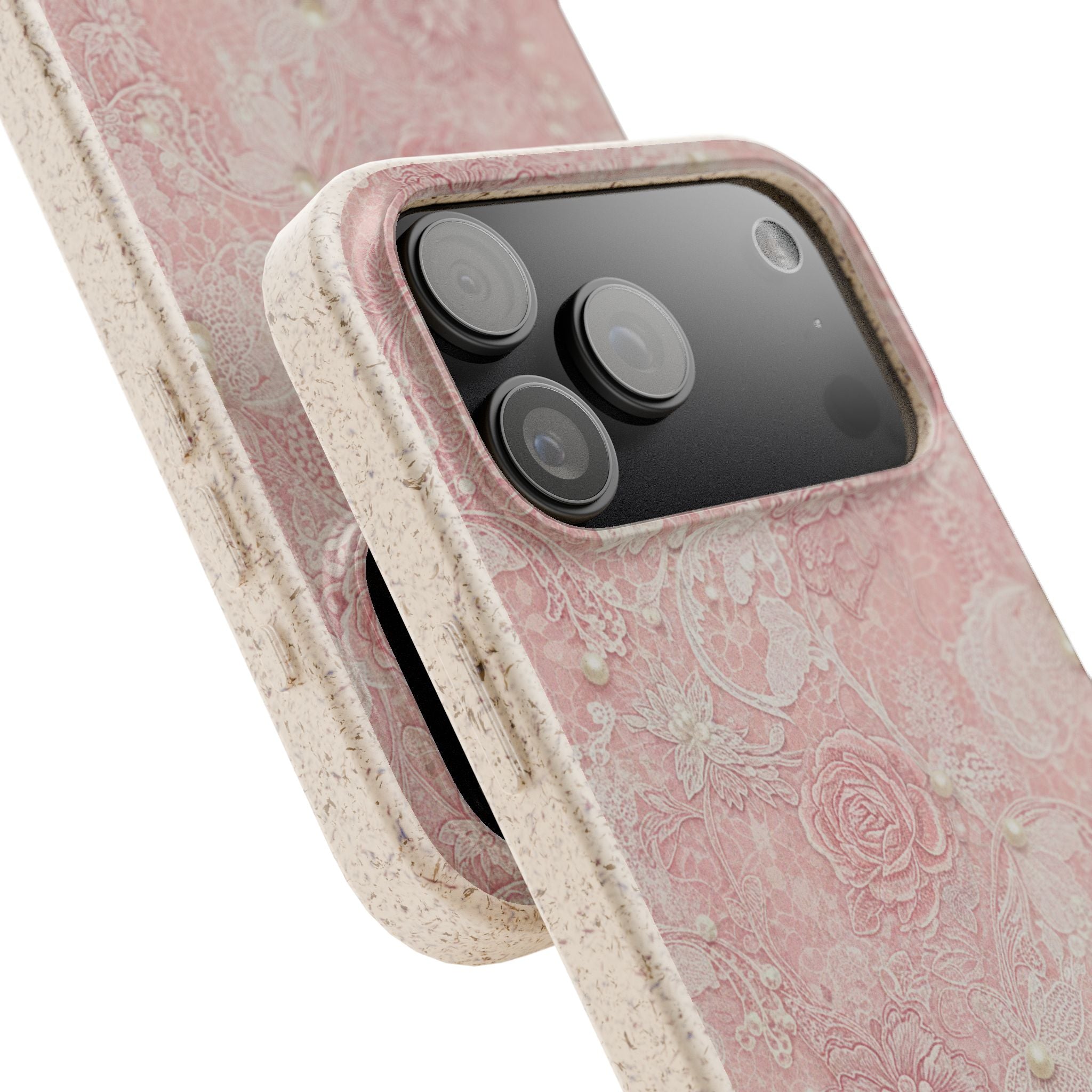 Lace Roses floral biodegradable case design