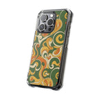 Olive Paisley | Clear MagSafe Case