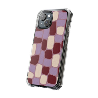 Mauve Rounded | Clear MagSafe Case