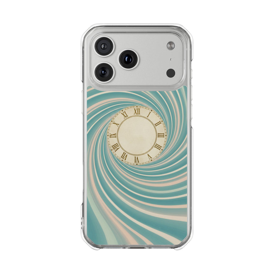 Teal Vortex | Clear MagSafe Case