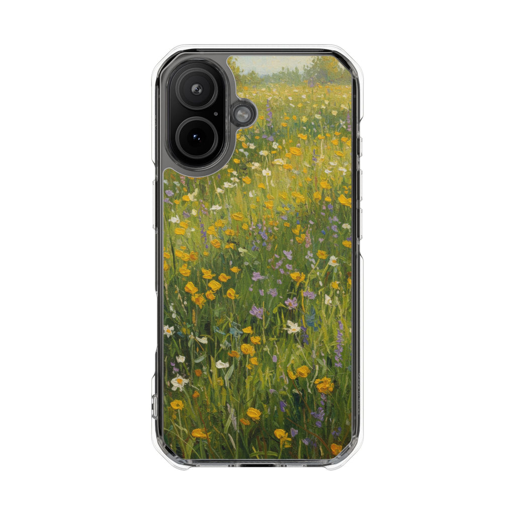Wildflower Meadow | Clear MagSafe Case
