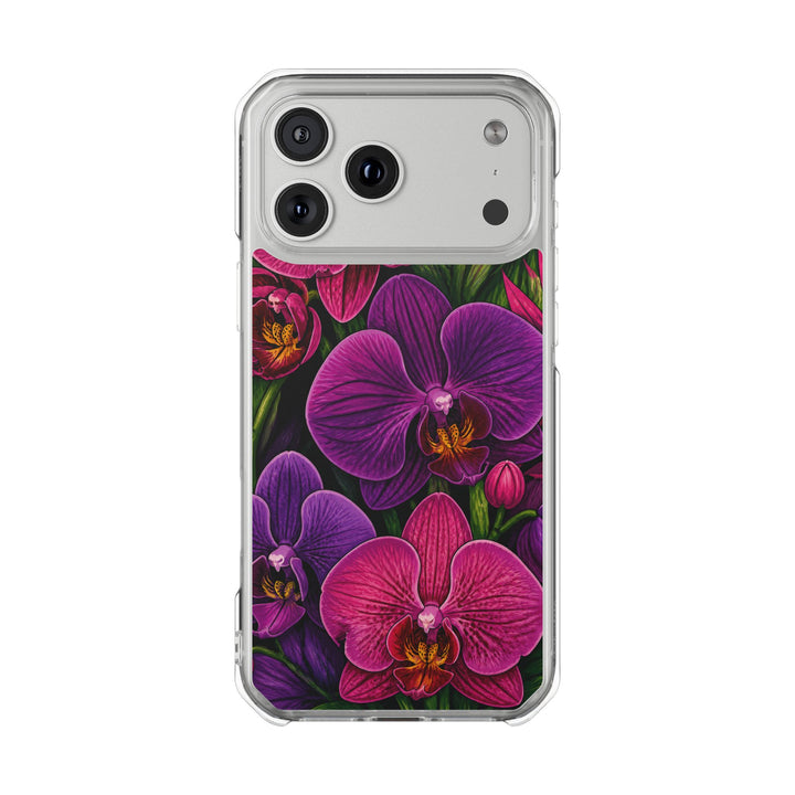 Orchid Rush | Clear MagSafe Case