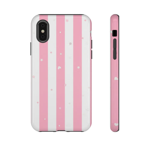 Candy Stripe coquette tough case design