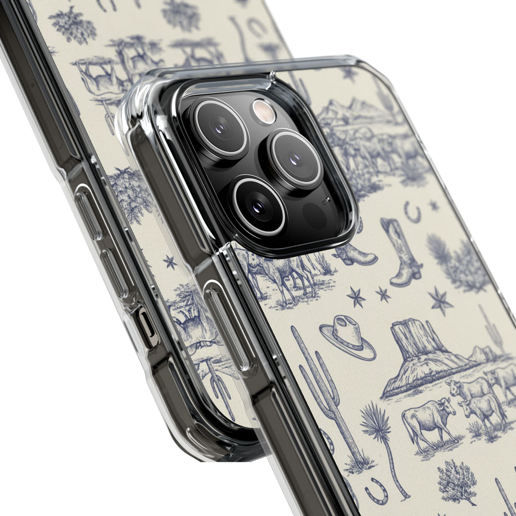 Whimsical Toile | Clear MagSafe Case