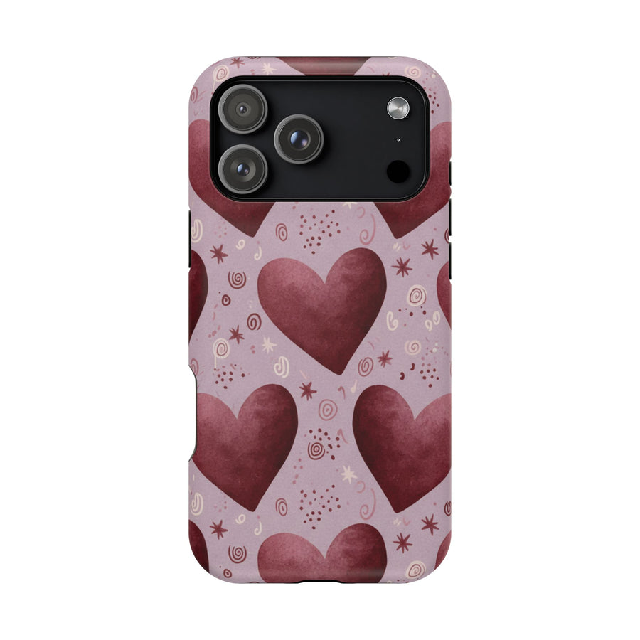 Blush Hearts | Tough MagSafe Case