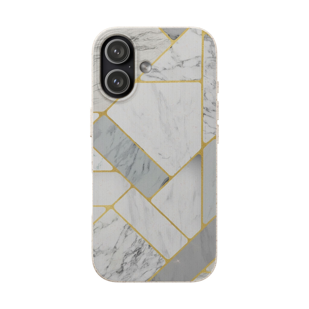 Gold Geo Marble | Biodegradable Case