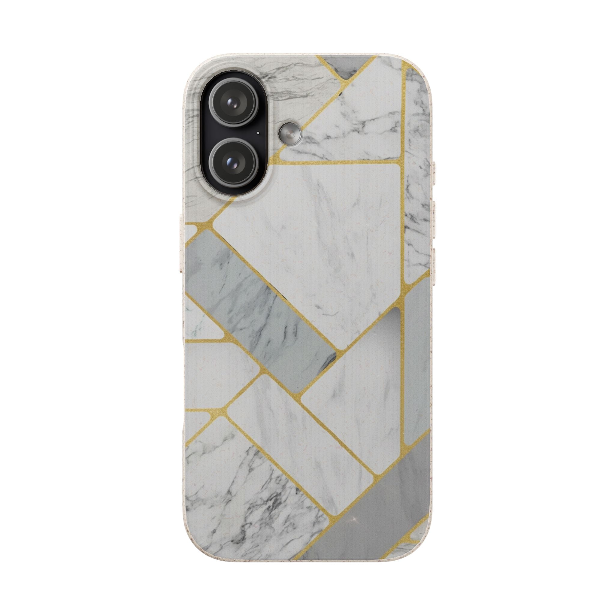 Gold Geo Marble | Biodegradable Case