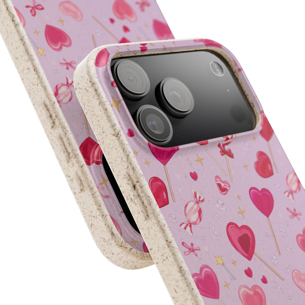 Pink Heartfall | Biodegradable Case