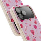 Pink Heartfall | Biodegradable Case
