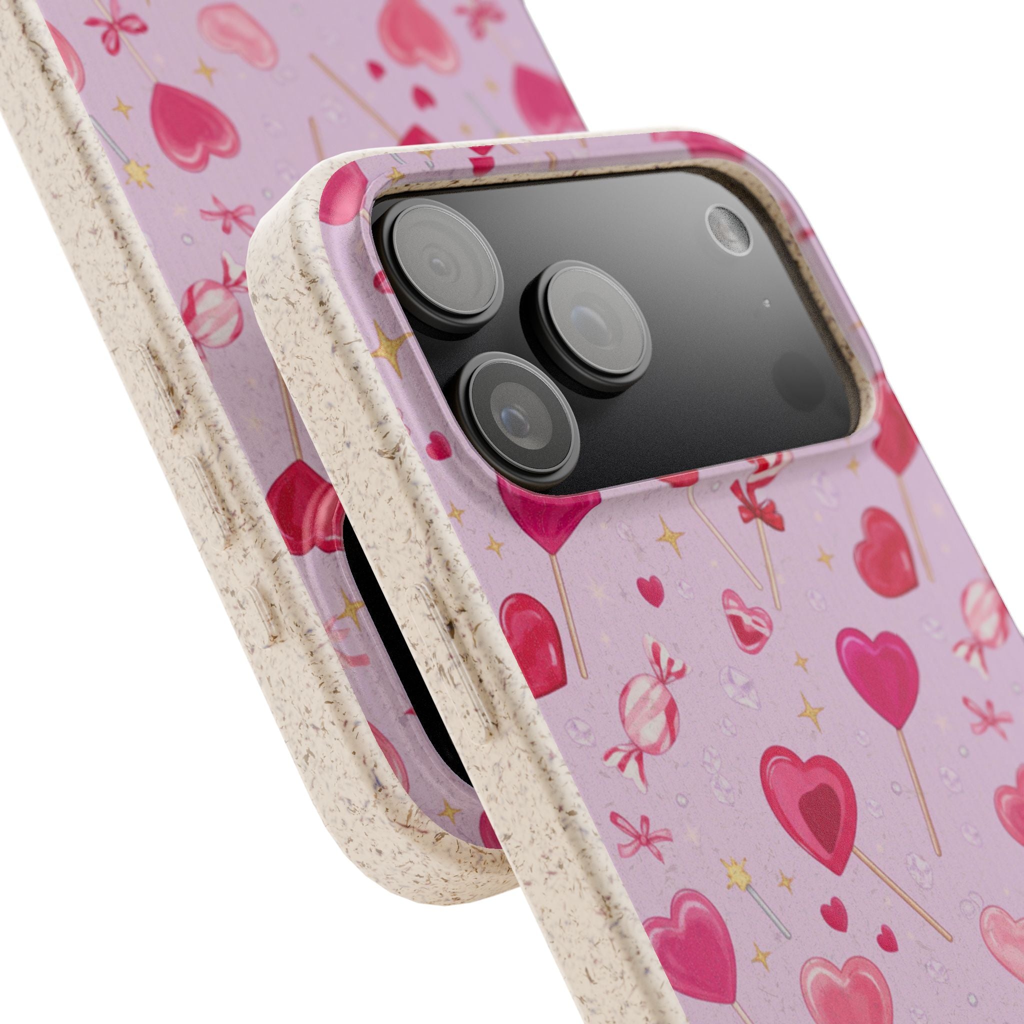 Pink Heartfall | Biodegradable Case