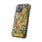 Olive Paisley | Clear MagSafe Case