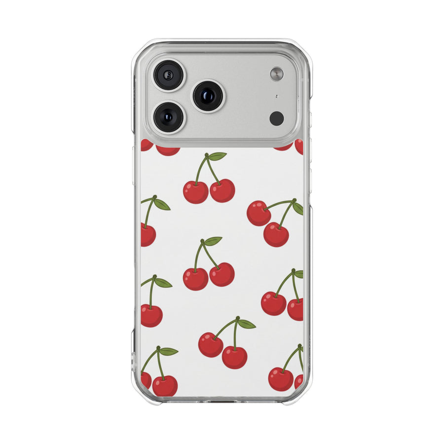 Cherry Picnic | Clear MagSafe Case