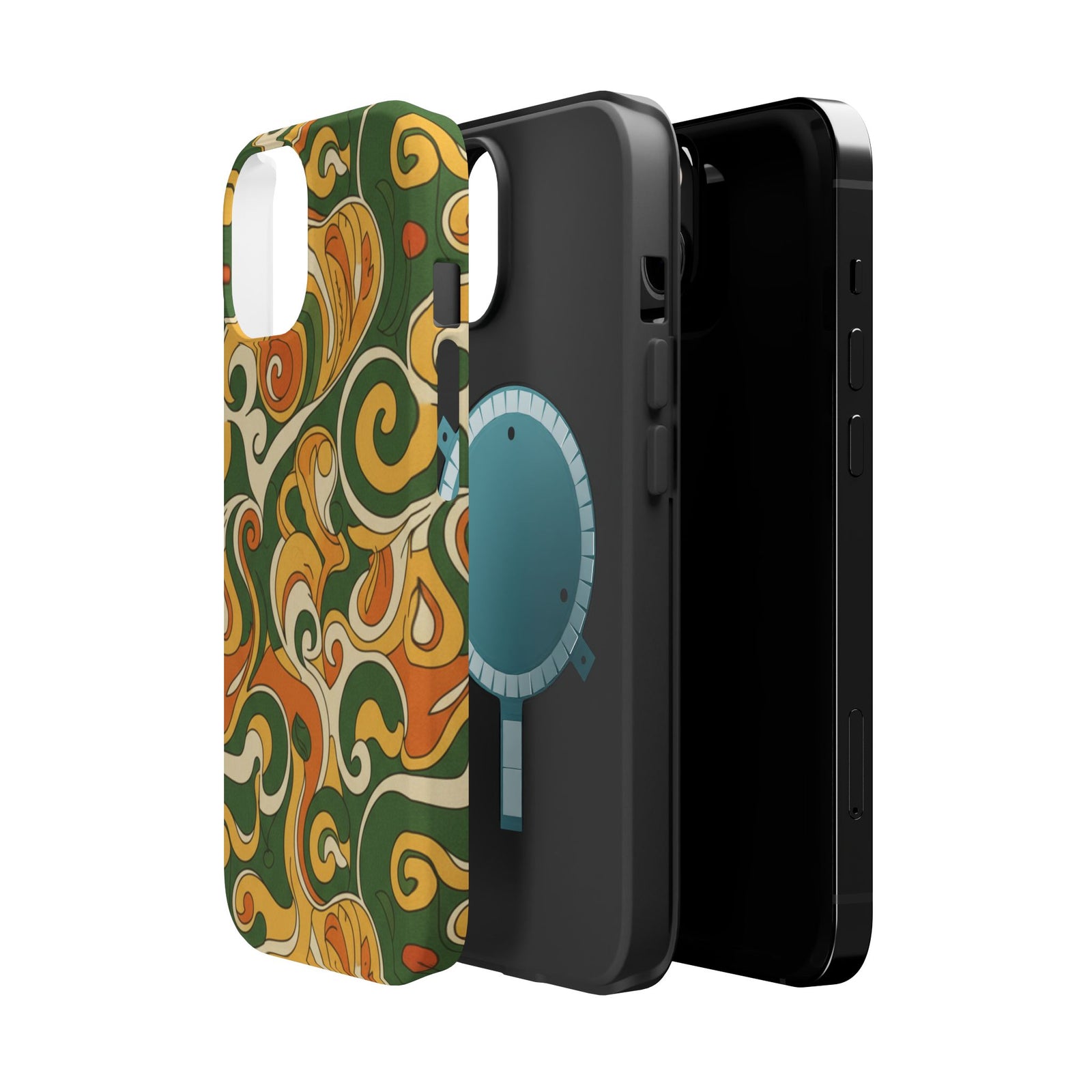 Olive Paisley | Tough MagSafe Case