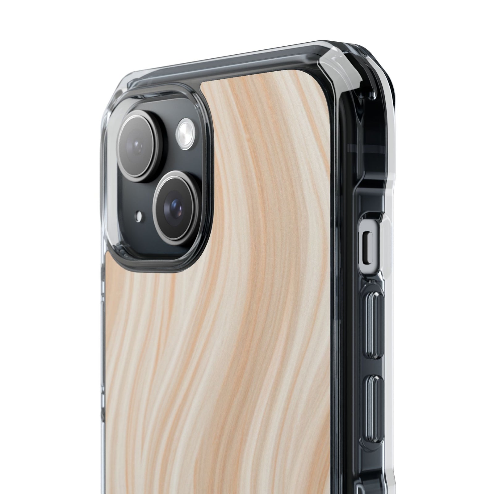 Ivory Waves | Clear MagSafe Case