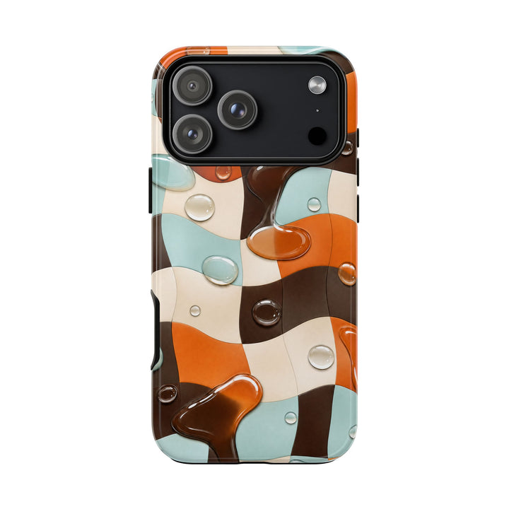 Liquid Check phone case design