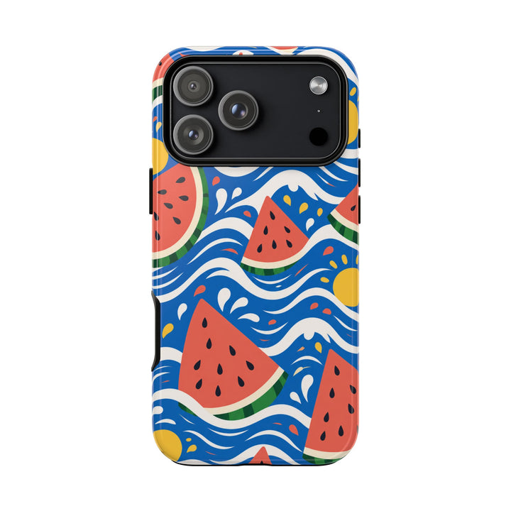 Watermelon Waves phone case design