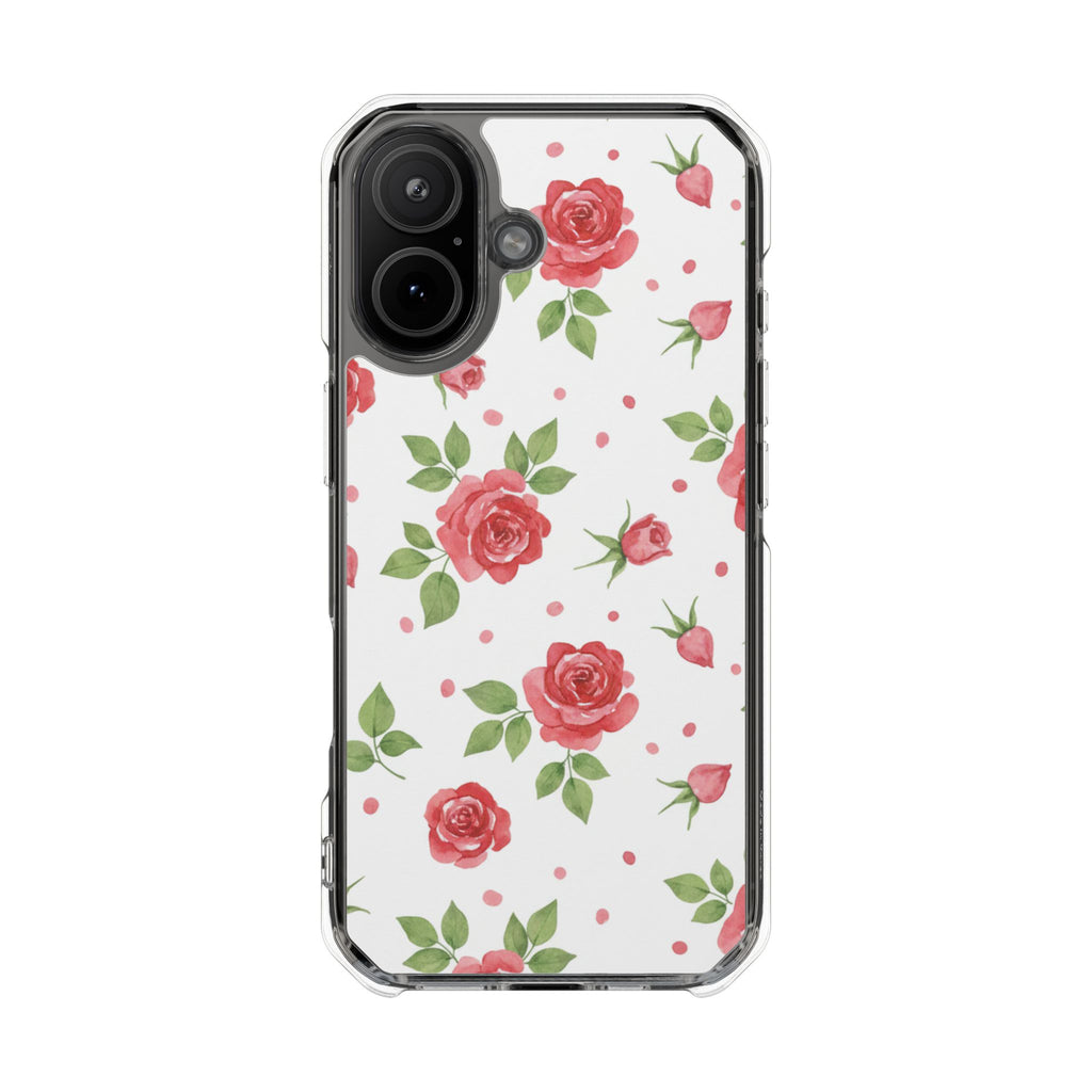 Retro Rose | Clear MagSafe Case