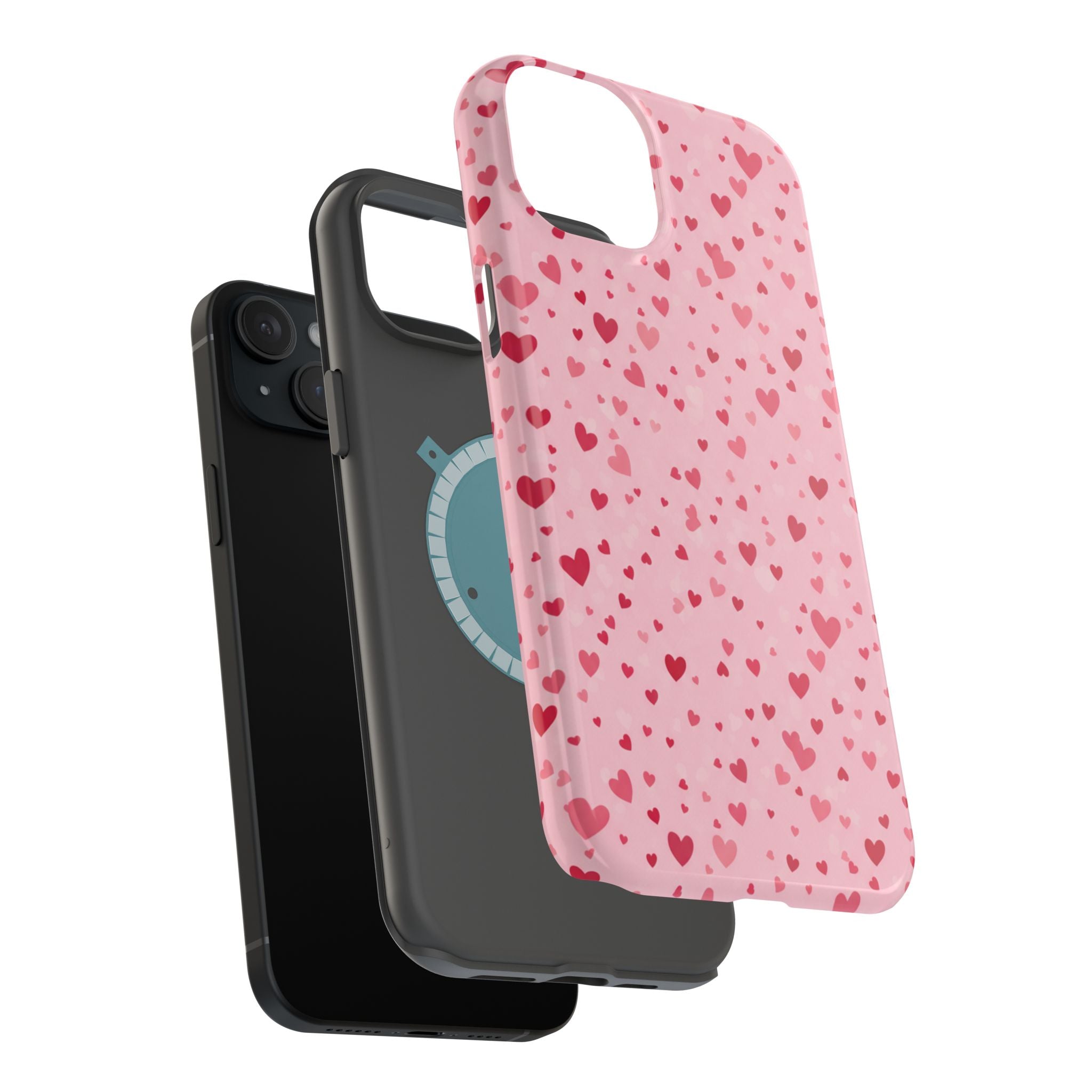 Blush Ditsy Heart | Tough MagSafe Case