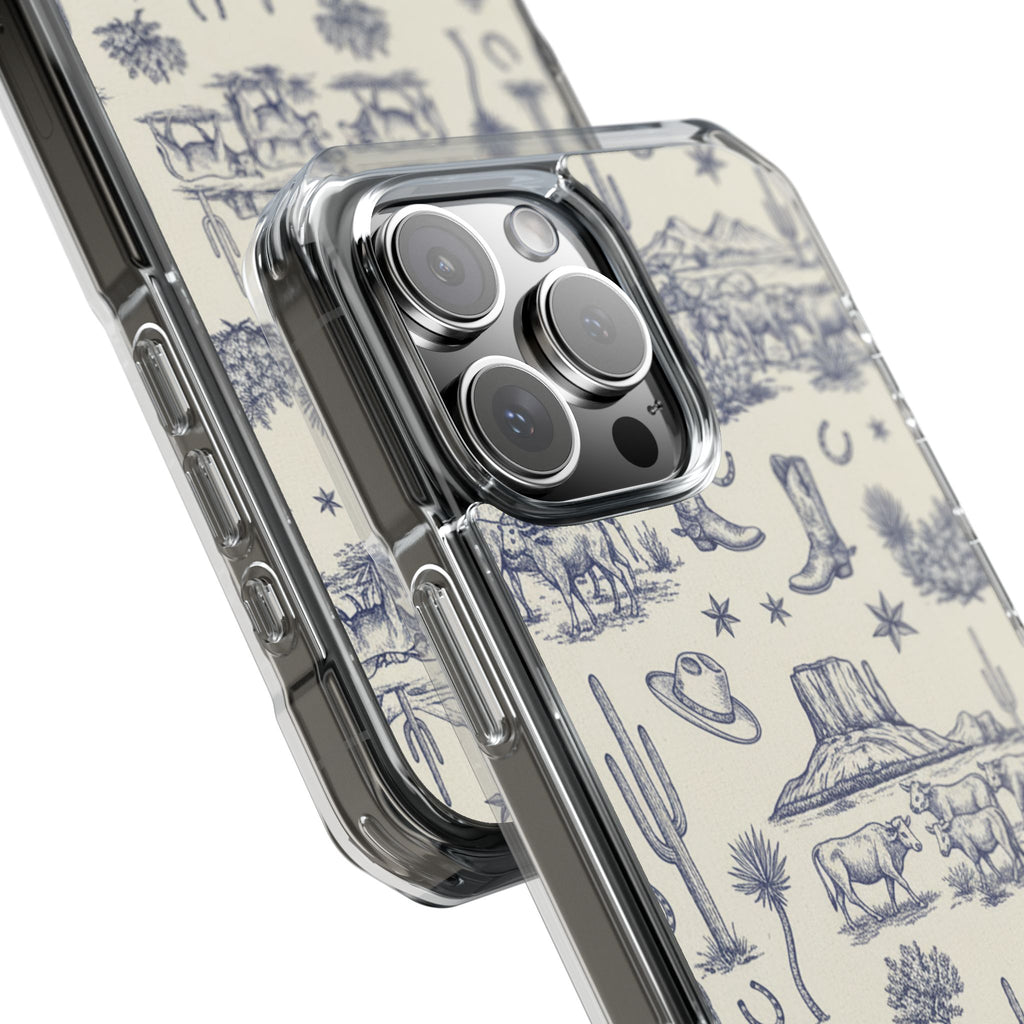 Whimsical Toile | Clear MagSafe Case
