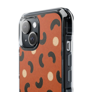Terracotta Curves | Clear MagSafe Case