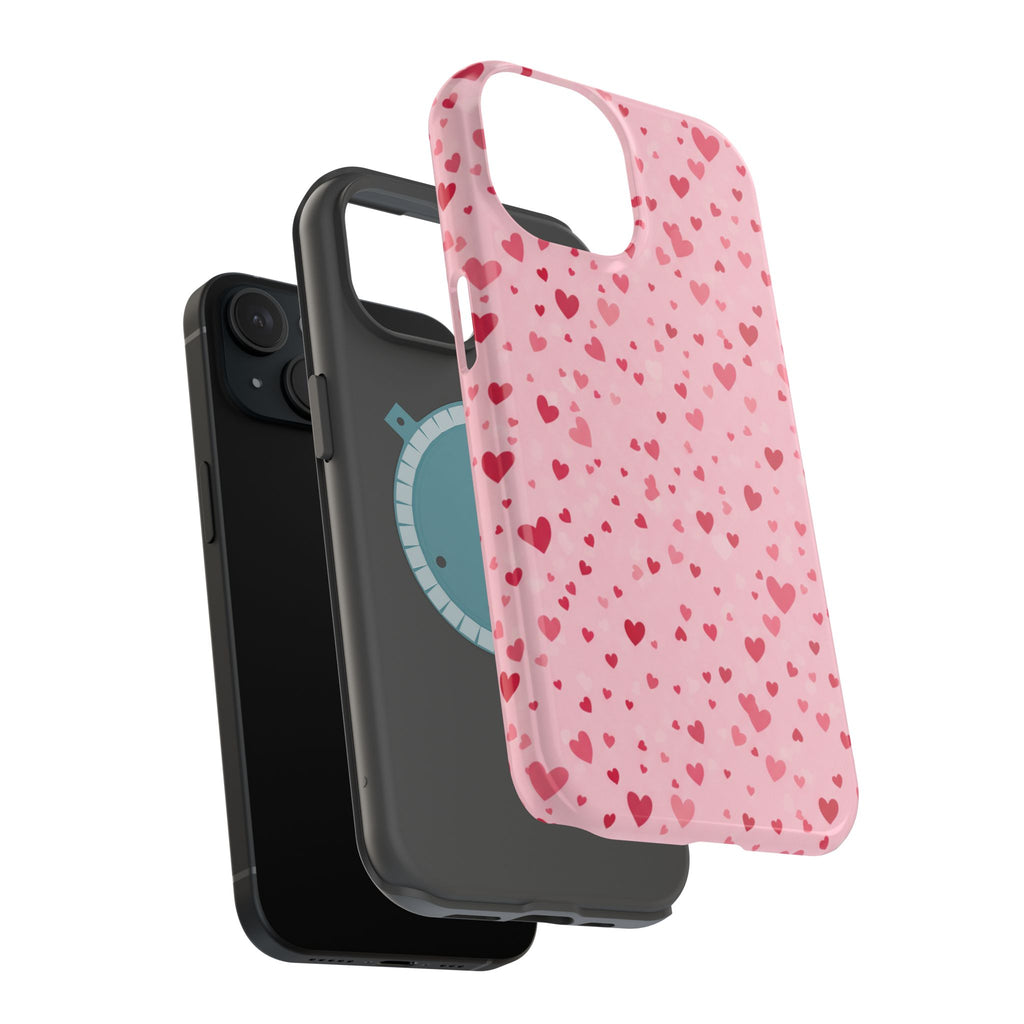 Blush Ditsy Heart | Tough MagSafe Case