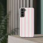 Pink Pinstripe | Clear Case