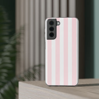 Pink Pinstripe | Clear Case