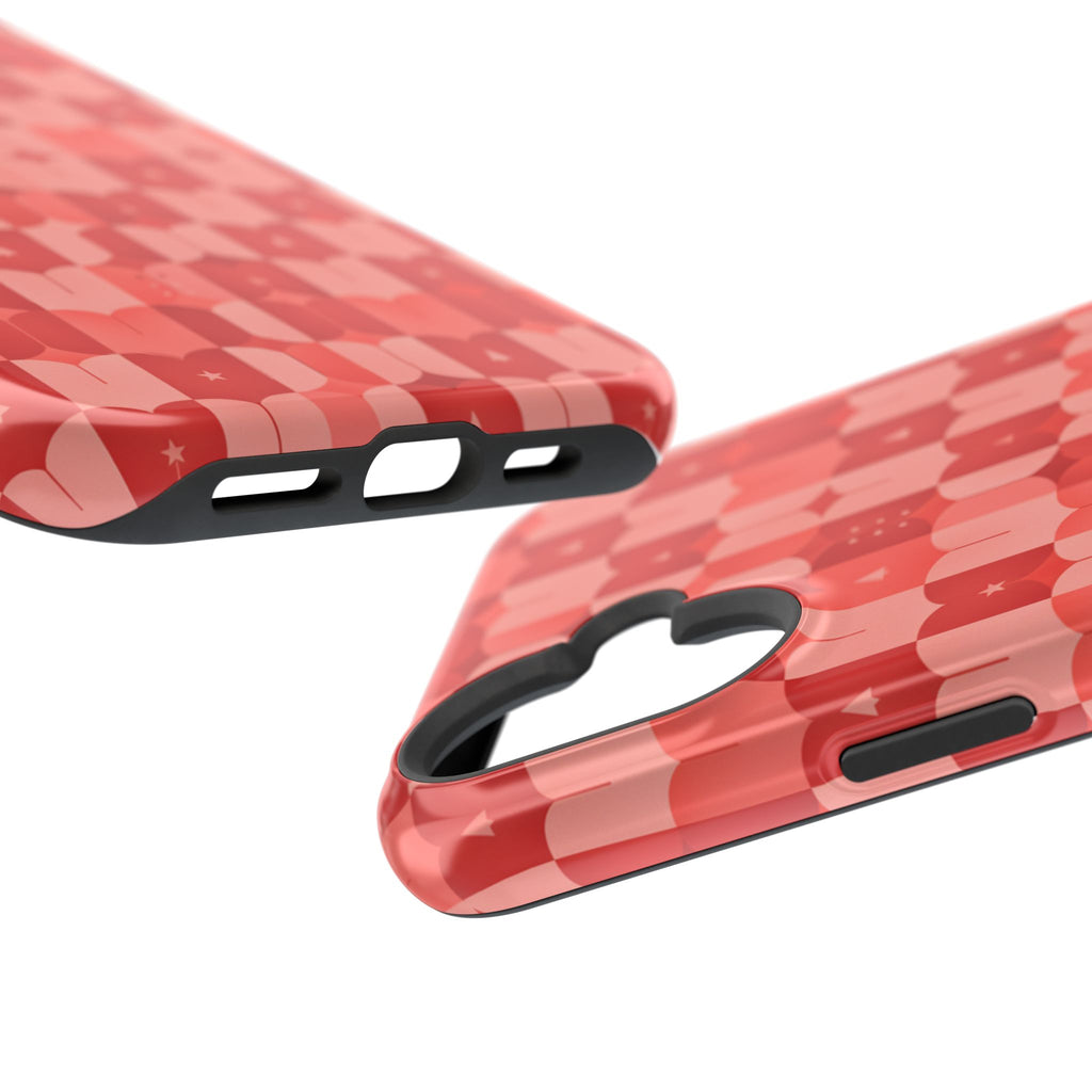 Coral Geo Tile | Tough MagSafe Case