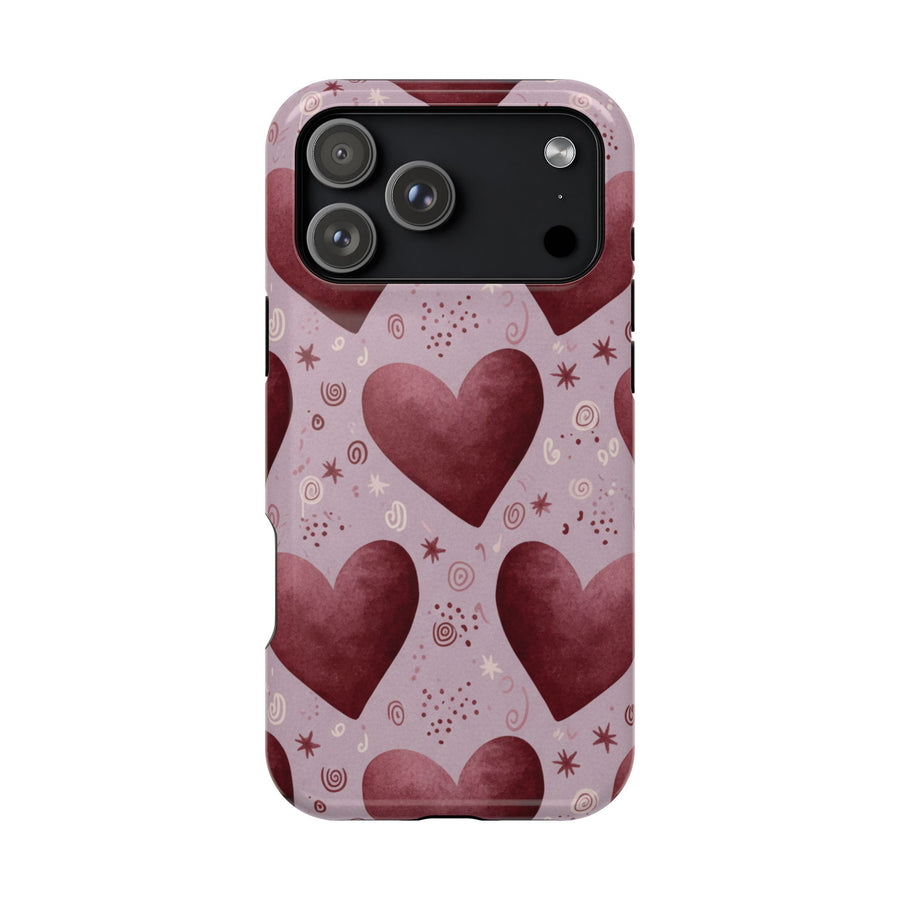 Blush Hearts | Tough MagSafe Case
