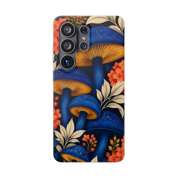 Cobalt Mushrooms phone case design