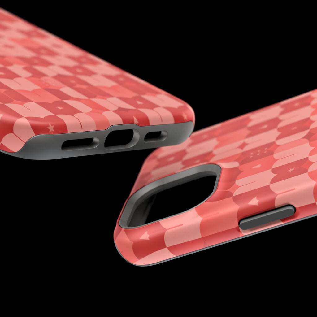 Coral Geo Tile | Tough MagSafe Case
