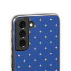 Cobalt Starbursts | Clear Case