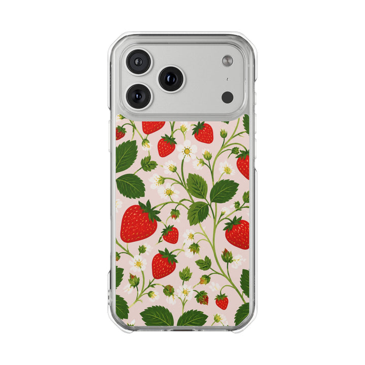 Strawberry Vines | Clear MagSafe Case
