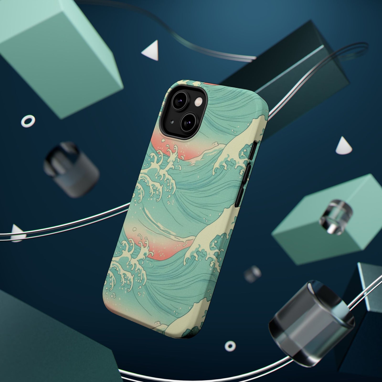 Seafoam Waves | Tough MagSafe Case